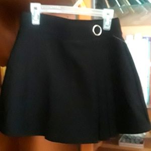 Black Skort with three pleats on the front